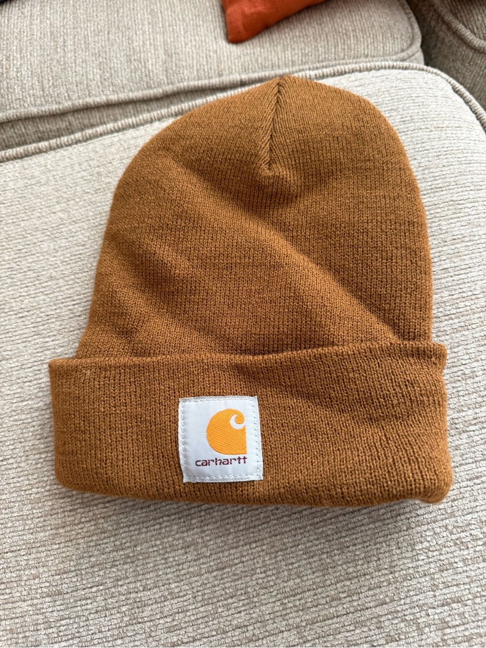 Carhartt Fold-Over Beanie in Rust